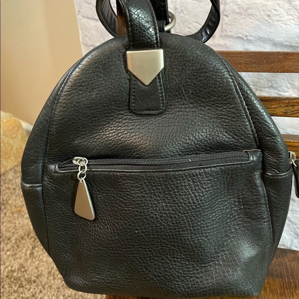 Small Black Leather Single strap bag